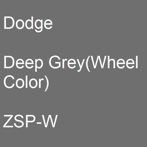 Dodge, Deep Grey(Wheel Color), ZSP-W.